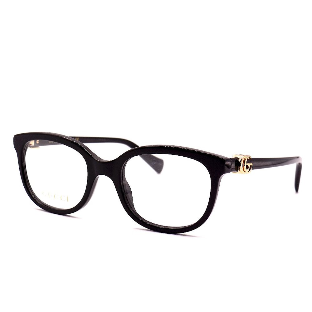 NEW GUCCI GG1075O 001 BLACK AUTHENTIC EYEGLASSES FRAME RX 48-19 - Picture 5 of 12